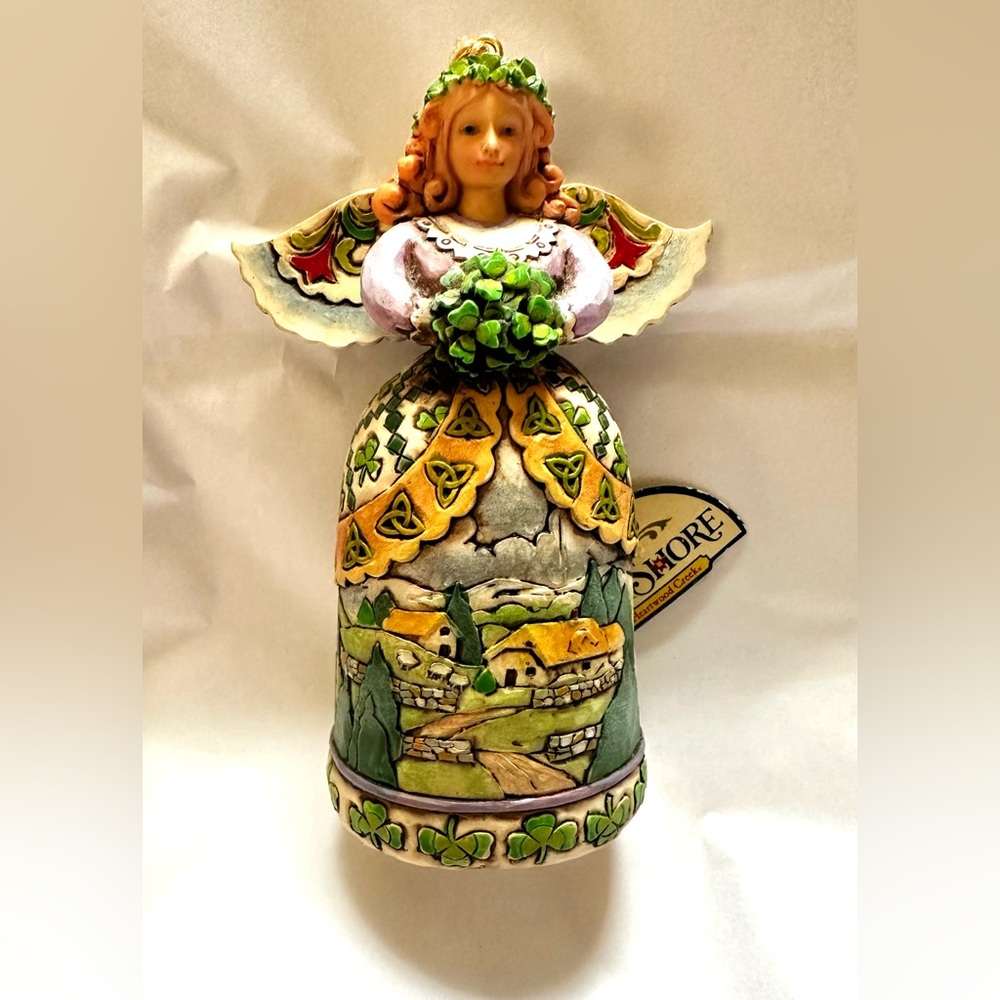 Jim Shore May The Road Rise Up To Meet You Irish Celtic‎ Angel 5” Ornament